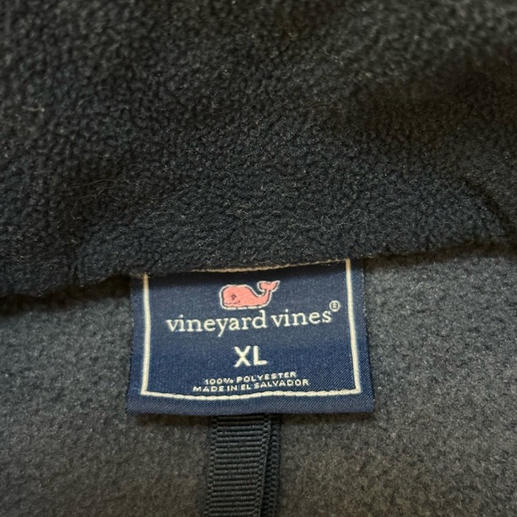 Vineyard Vines women’s XL navy blue grey full zip up fleece - Picture 6 of 8